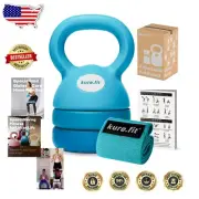 Elevate Your Fitness: Adjustable 5-12 lb Kettlebell & Booty Band for Home Gyms