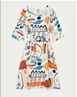 Gorman X Claire Johnson Every Colour Linen Dress 10 12 BNWT