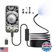 Endoscope Camera with Light, 1920P HD Borescope with 8 Adjustable LED Lights,