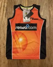 Perth Scorchers BBL Cricket Training Singlet Shirt Majestic Youth Size 12