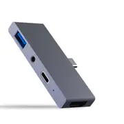 USB C Hub Thunderbolt 3 Adapter to PD/Data HDMI Hub 3.0 Jack 3.5mm Headphone for iPad Pro 2018 Macbook Pro/Air Type-c