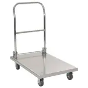 Stainless Steel Foldable Folding Platform Trolley Truck Kitchen Wagon Cart