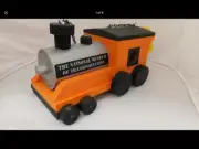 Hand Made Wood Bird House Steam Engine