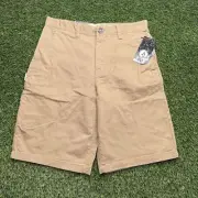 NWT Volcom Chino Shorts Mens 31 Brown Flat Front Outdoor Down Low