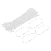 Polyester Rope Hang Tag String Snap Lock 190mm,1mm 200 Pcs,Cream