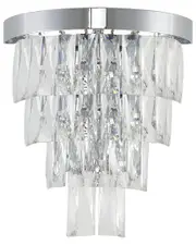 Bethel International 3-Light Wall Sconce with Crystal Accents