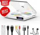 Mini DVD Player for TV, HDMI/RCA/USB, All-Region Free, Compact and HD Ready