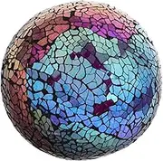 Glass Mosaic Orbs 4 Inch Decorative Glass Ball for Garden and Home Colorful Glass Sphere Ball Suitable for Centerpiece Bowls and Table Decoration