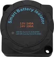 Weasch Dual Battery Isolator, 12V 140A or 24V 100A, Voltage Sensitive Relay, VSR Double Battery Automatic Charging Relay, for Boat, Cars, RV, UTV, ATV