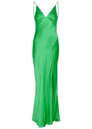 Bec & Bridge Ren Satin Maxi Dress - Green - 8 (UK8 / S) 8 (UK8 / S)