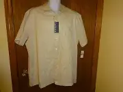NEW MEN'S VAN HEUSEN BEIGE SHIRT SIZE XL 17-17 1/2 MSP $50.00