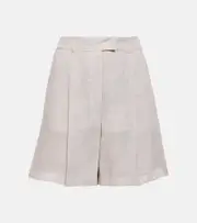 [Brunello Cucinelli] Brunello Cucinelli Linen shorts AU 6 beige