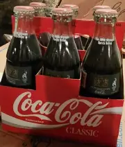 Coca-Cola 1996 Olympic Torch Relay Limited Edition Bottles. Package Of 6 Full