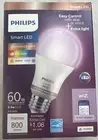 Philips 60w Equivalent A19 SMART Full Color WiFi LED Bulb Works w/Alexa 2700 NEW