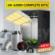 GROZY GR-S 2000 LED Grow Light 1x1x2M Tent 4" Filter Inline Fan Ventilation Kit
