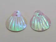 500 White Shell loose sequins Paillettes 18mm Top Hole sewing Wedding craft