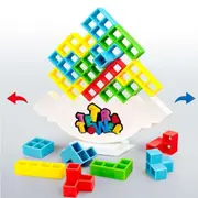 16x Team Toys Gifts For Kids & Adults Tetra Tower Balance Stacking Blocks Game