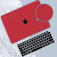 在飛比找蝦皮購物優惠-酒红色磨砂蘋果保護殼MacBook Air Pro 11 1
