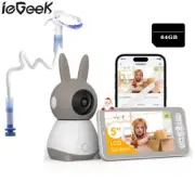 ieGeek Baby Monitor Camera 2K Tow Way Audio Motion Human Detection 64G TF Card