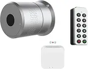 Smart Lock, TUYA Smart Lock TTLock M531 Fingerprint Home Remote Control Wireless Original Cylinder Cut Key/Remove Switch Spain,for Bedroom Hotel Office Apartment(Gatway Keyboard,TTlock Version)
