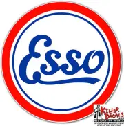 (ESSO-1) 12" ESSO GAS PUMP GASOLINE OIL DECAL 1926-33