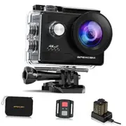 Apexcam Action Camera 4K Sports Camera 20MP 40M 170°Wide-Angle WiFi M80AIR
