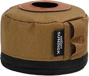 Vaveren Portable Gas Tank Cover Fuel Cylinder Oxford Cloth Canister Storage Bag for Cooking Supplies/Outdoor/BBQ/Camping/Picnic, Brown S