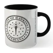 Stranger Things City Of Hawkins Mug - Black
