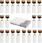 Pool Cue Tips Screw-in Billiard Cue Tips, 20Pcs Hard Billiard Cue Tips Brass Screw-on Replacement Tips,Billiard Cues Tips Replacement with White Pool Cue Stick Ferrules - Brass Screw-on Repair Tips