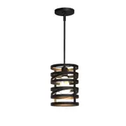 Koda | Crafton Single LED Pendant Light Fixtures, Filament Bulb Included, Vin...