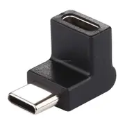 Type-C / USB-C Male to Type-C / USB-C Female 90 Degree Elbow Head Aluminium Alloy Adapter