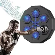 MINYII Music Boxing Equipment Set, Electronic Boxing Machine, Intelligent Music Box Wall Target, Smart Bluetooth Boxing Machine,Auxiliary Boxing Practice Board