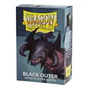 Dragon Shield Matte Black Standard Size Outer Sleeves