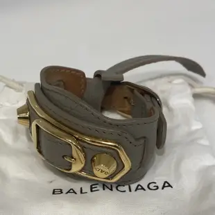 BALENClAGA 巴黎世家 皮手環 鉚釘 寛版 #M