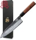 22cm Japanese Gyuto Chef Knife, Hand Forged, High Carbon, Rosewood Handle