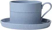 Water Cup Cappuccino Mug Ceramic Coffee Cups with Saucers Microwave and Dishwasher Safe Perfect for Tea Coffee Cocoa Coffee Mug (Color : Blue)