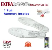Au 3 Pairs Memory Foam Insoles Orthopedic Trainer Foot Care Comfort Pain Relief