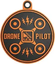 HAZARD 4 Drone Pilot Rubber Patch - Orange