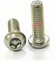 M5 Five-pointed Star Socket Round Head With Column Screws Pan Torx T&TX Bolts M5x8mm (30Pcs)