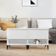 vidaXL Side Tables 2 pcs High Gloss White 50x46x50 cm Engineered Wood