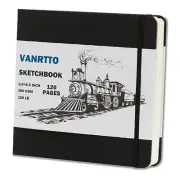 Hardcover Sketch Book, Square Sketchbook with 120LB/200GSM Thick Drawing