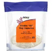 NOW Foods, Double 00 Veg Capsules, Approx. 750 Empty Veg Capsules, 3.21 oz (91 g)