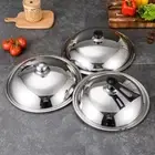 28-32cm Stainless Steel Frypan Casserole Wok Pot Lid Replacement Frying Pan Lid