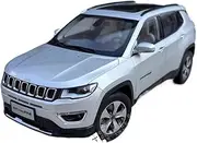 Scale Finished Model Car 1:18 for Jeeps Compass 2017 SUV Alloy Luxury Car Model Diecast Simulation Vehicle Collection Miniature Replica Car