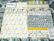 Bundle of Joy Baby Boy 12x12 Cardstock Alpha Stickers Element Stickers