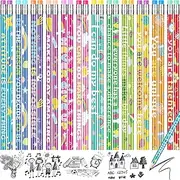 200 Pcs Motivational Pencils Bulk, Rainbow Inspirational School Pencils for Classroom, Cute Pencil with Encourage Positive Sayings, Back to School Supplies for Kids Student Teacher Classroom Reward