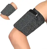 Large Armband Wristband for Cellphone Key Airpod - Sleeve Holder Pouch Case Strap Fits iPhone 6 6S 7 8 Plus X XR XS 11 12 13 14 15 Max Android WalkingJumping Exercise Workout Training/Variegated Black