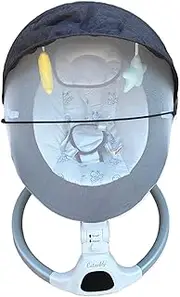 Bliss Gifts & Homewares Electric Baby Swing Seat I Portable Infant Swing with App & Bluetooth, Lullabies, 5 Point Harness, 5 Way Speeds and Remote Control I for Baby Boy Girl Infants Toddler (Black)