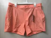 HUK Coral Next Level Fishing Shorts Womens Size XL 5” Inseam NWT