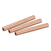 Copper Round Tube 11mm OD 1.5mm Wall Thickness 100mm Length Pipe Tubing 3 Pcs